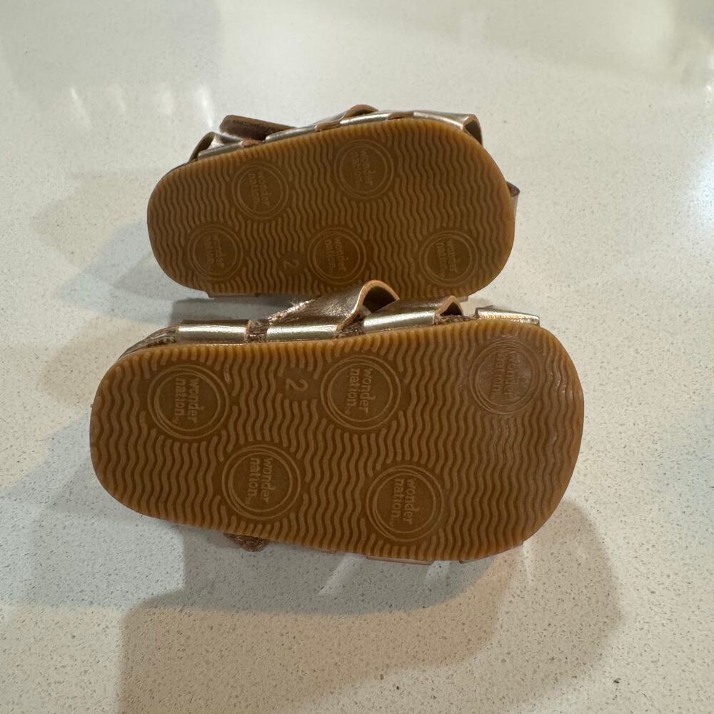 Wonder Nation Baby Girl Size 2 Sandals - Picture 6 of 6